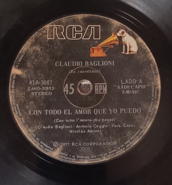Claudio Baglioni — Con Todo El Amor Que Yo Puedo. En Castellano