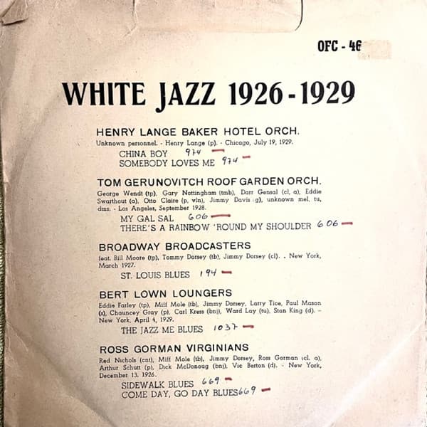 Various — White Jazz 1926 - 1929