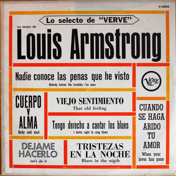 Louis Armstrong — Lo Selecto De Verve - Lo Mejor De Louis Armstrong
