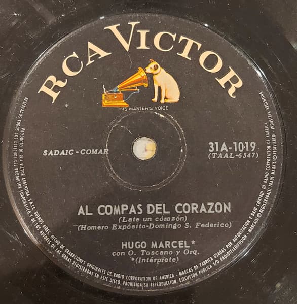 Hugo Marcel & Oscar Toscano Y Su Orquesta — Al Compás Del Corazón / En Un Rincon Del Alma