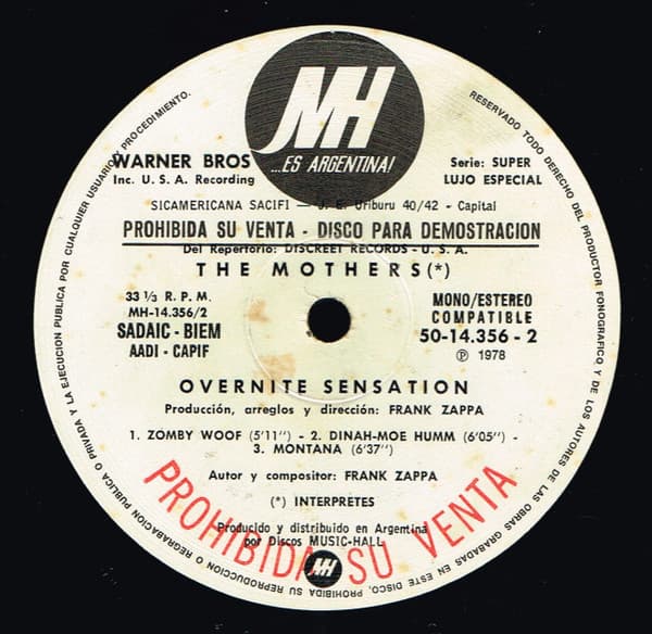 The Mothers — Over-Nite Sensation