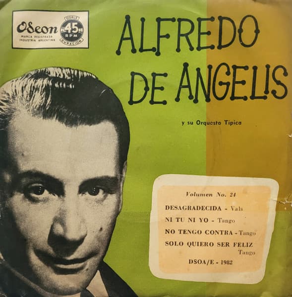 Alfredo De Angelis Y Su Orquesta Típica — Volumen N° 24