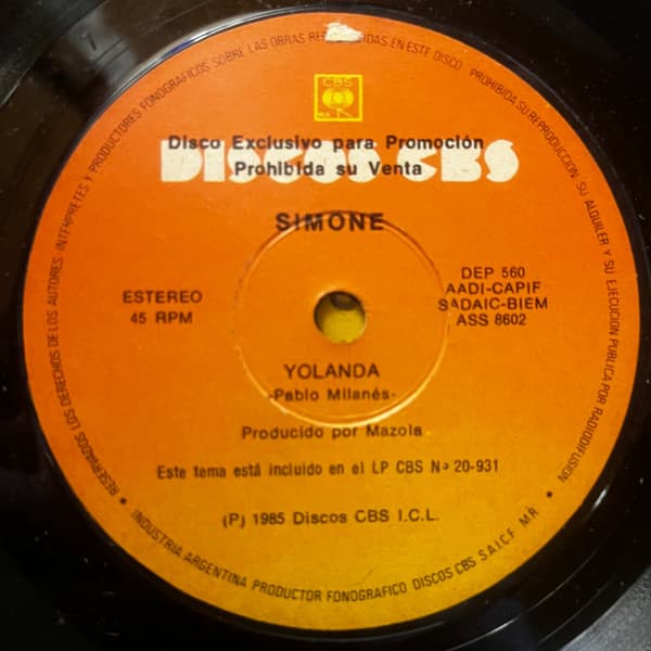 Simone — Yolanda