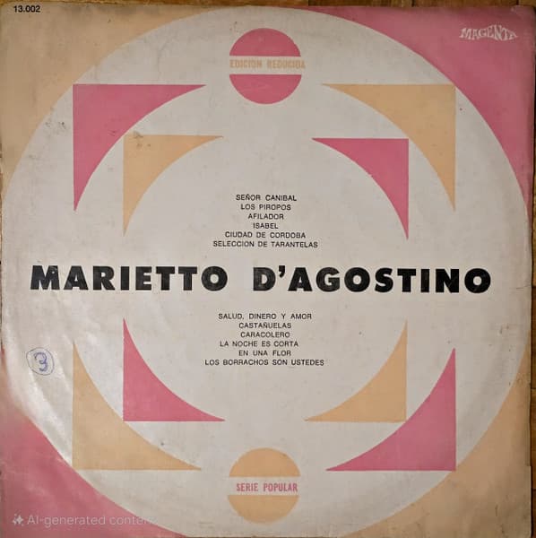 Marietto D'Agostino — Edición Reducida - Serie Popular