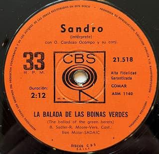 Sandro — La Balada De Las Boinas Verdes (The Ballad Of The Green Berets)
