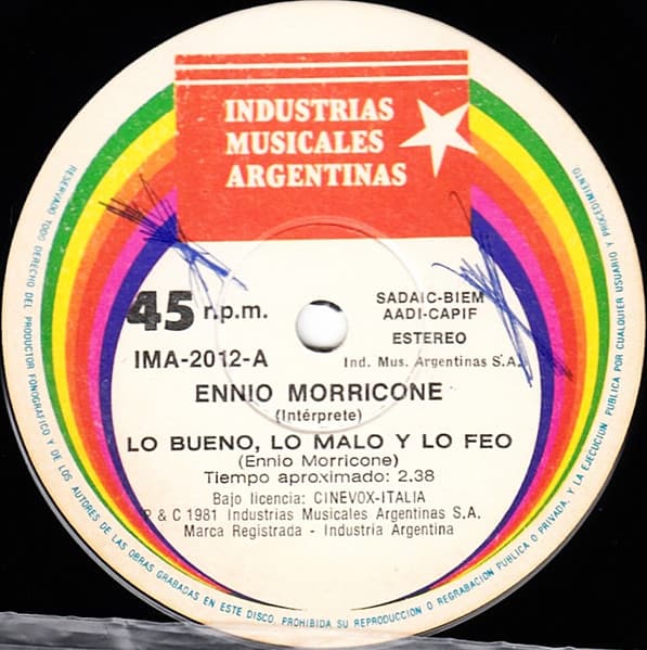 Ennio Morricone — Lo Bueno, Lo Malo Y Lo Feo / El Gato