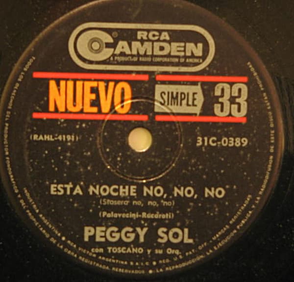 Peggy Sol — Copos Copos De Nieve / Esta Noche No No No