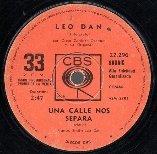 Leo Dan — Una Calle Nos Separa / Te He Prometido