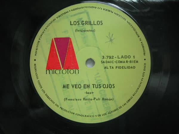 Los Grillos — Me Veo En Tus Ojos / Quieres Que Te De Cariño