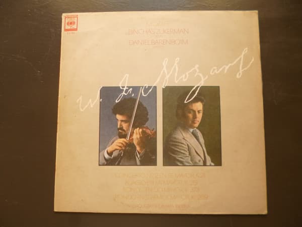 Mozart & Pinchas Zukerman & Daniel Barenboim & Orquesta De Cámara Inglesa — Concierto Nº 2 En Re Mayor, K. 211 / Adagio En Mi Mayor, K. 261 / Rondó En Do Mayor, K. 373 / Rondó En Si Bemol Mayor, K. 269