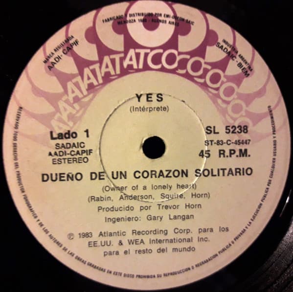 Yes — Dueño De Un Corazon Solitario