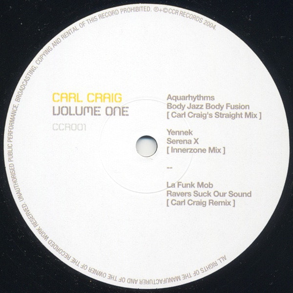 Carl Craig – Volume One