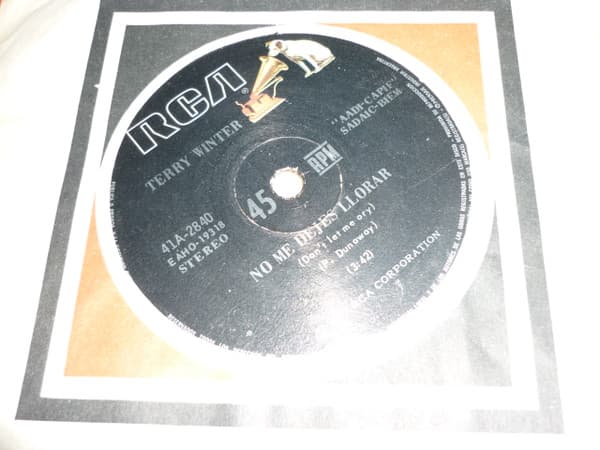 Terry Winter — No Me Dejes Llorar