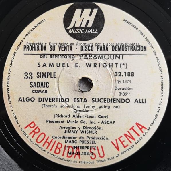 Samuel E. Wright — Algo Divertido Esta Sucediendo Alli (There's Something Funny Going On)