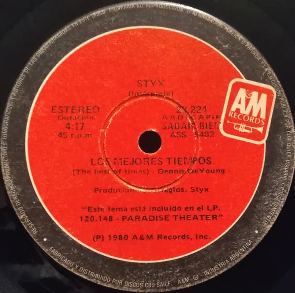 Styx — Los Mejores Tiempos