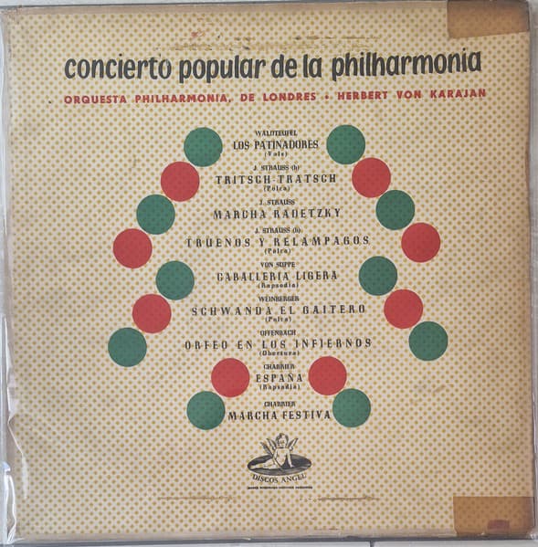 Herbert von Karajan & Orquesta Philarmonia, De Londres — Concierto Popular de la Philharmonia
