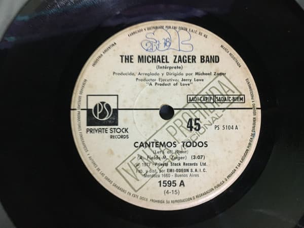 The Michael Zager Band — Let's All Chant = Cantemos Todos