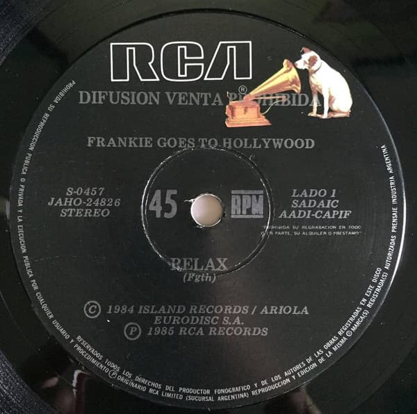 Frankie Goes To Hollywood — Relax / Dos Tribus = Two Tribes