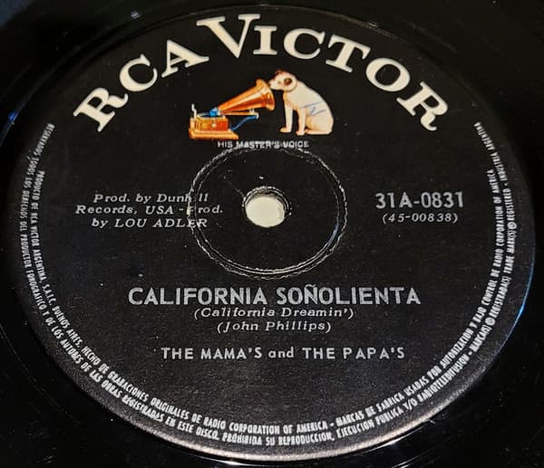 The Mama's And The Papa's — California Soñolienta = California Dreamin'