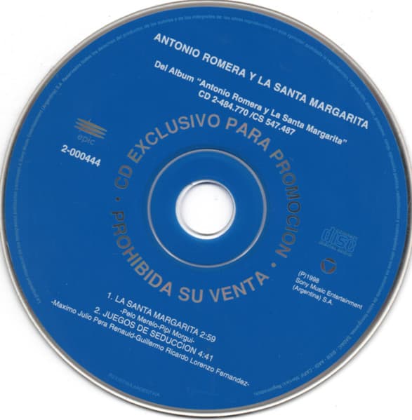 Antonio Romera Y La Santa Margarita — La Santa Margarita / Juegos De Seduccion
