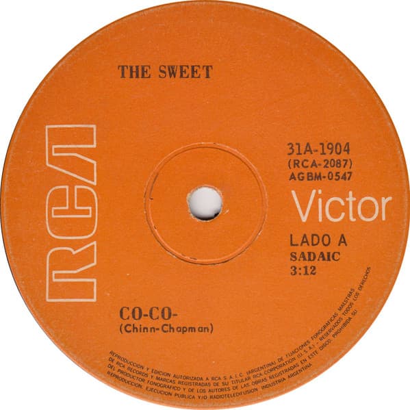The Sweet — Co-Co- / Me Has Hecho Mal O Bien