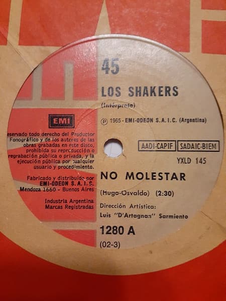 Los Shakers — No Molestar / Adorable Lola