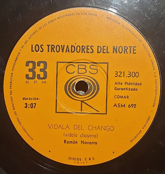 Los Trovadores Del Norte — Vidala Del Chango / El Parana En Una Zamba