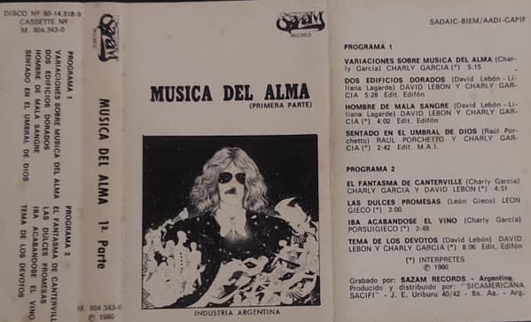 Charly Garcia — Música Del Alma 1a. Parte