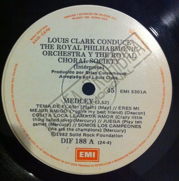 Louis Clark & Royal Philharmonic Orchestra & The Royal Choral Society — Medley
