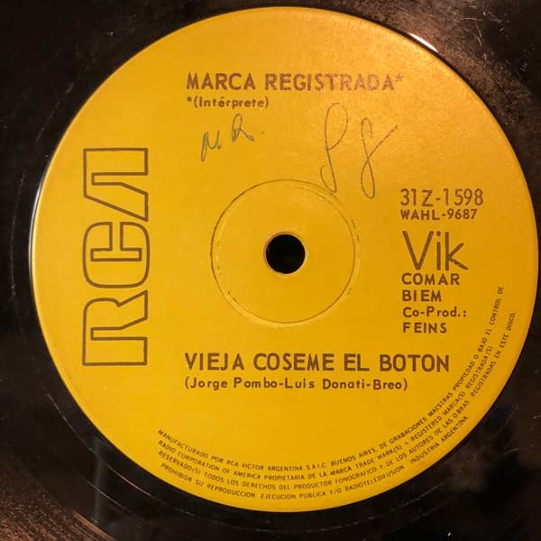 Marca Registrada — Vieja Coseme El Boton