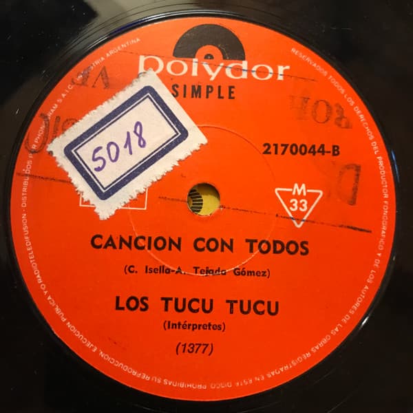 Los Tucu Tucu — Pescador Y Guitarrero / Canción Con Todos