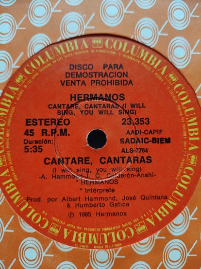 Hermanos & Herb Alpert — Cantaré, Cantarás = I Will Sing, You Will Sing / Llama Africana = African Flame