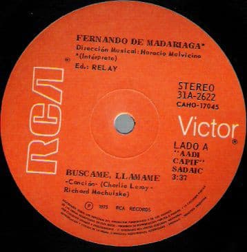 Fernando De Madariaga — Buscame, Llamame / Tu Amor Me Ha Transformado