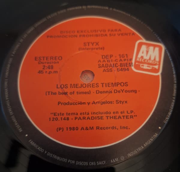 Styx — Los Mejores Tiempos = The Best Of Times