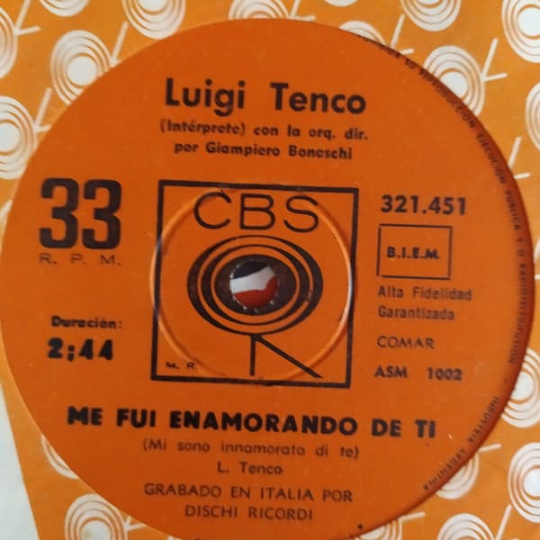 Luigi Tenco — Me Fui Enamorando De Ti / Alguien Te Dira