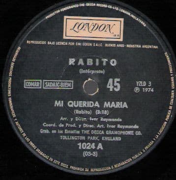 Rabito — Mi Querida Maria / Amo Tu Retrato