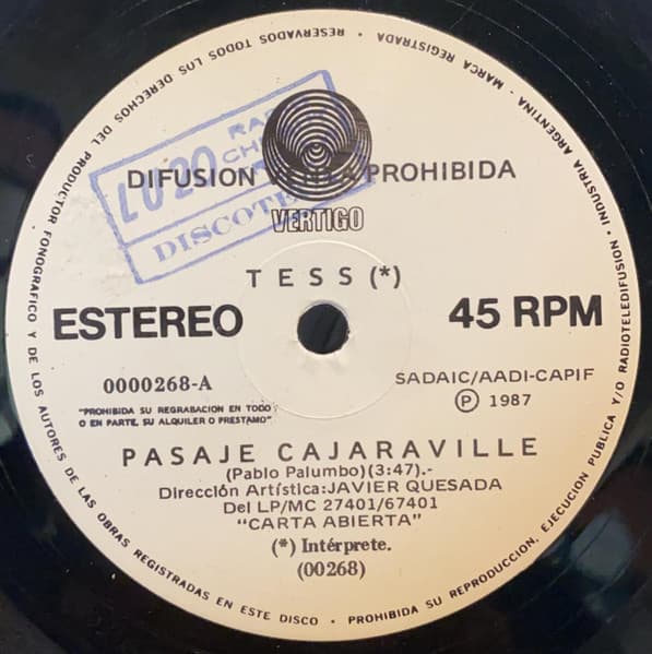 Tess — Pasaje Cajaraville