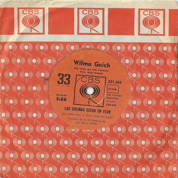 Wilma Goich — Las Colinas Están En Flor / No Estaré Allí