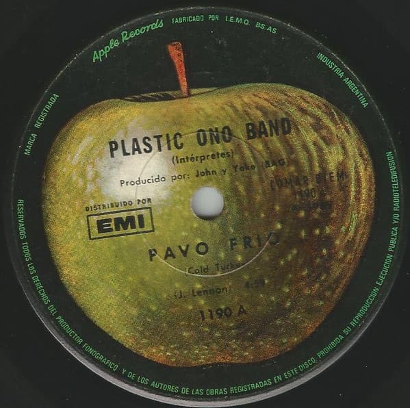 Plastic Ono Band — Pavo Frio = Cold Turkey / No Te Preocupes, Kyoko = Don´t Worry Kyoko