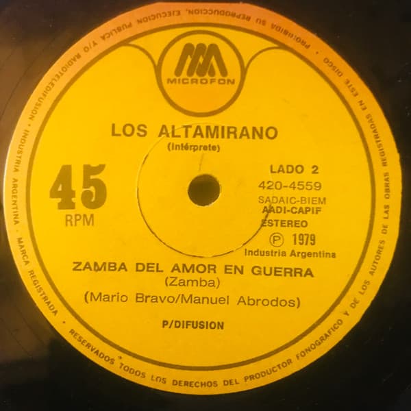 Los Altamirano — Luz De Luna / Zamba Del Amor En Guerra