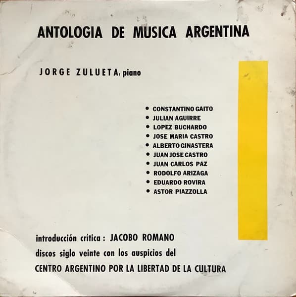 Jorge Zulueta & Jacobo Romano — Antologia de Musica Argentina