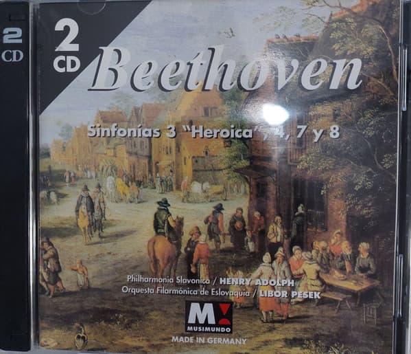 Beethoven & Philharmonia Slavonica & Henry Adolph & Orquesta Filarmonica De Eslovaquia & Libor Pešek — Sinfonias 3 " Heroica " , 4, 7 y 8