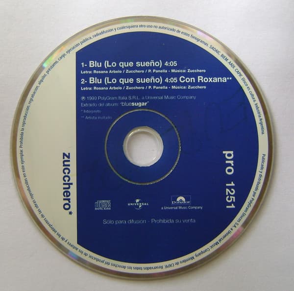 Zucchero — Blu (Lo Que Sueño)
