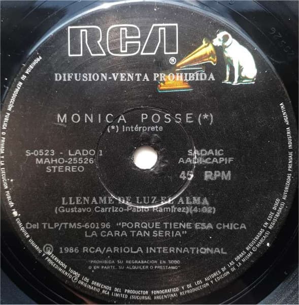 Mónica Posse — Lléname De Luz El Alma / Susana No Se Acuerda