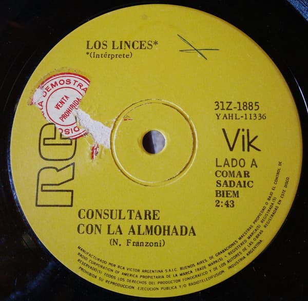Los Linces — Consultare Con la Almohada / Donde Vas Tan Linda