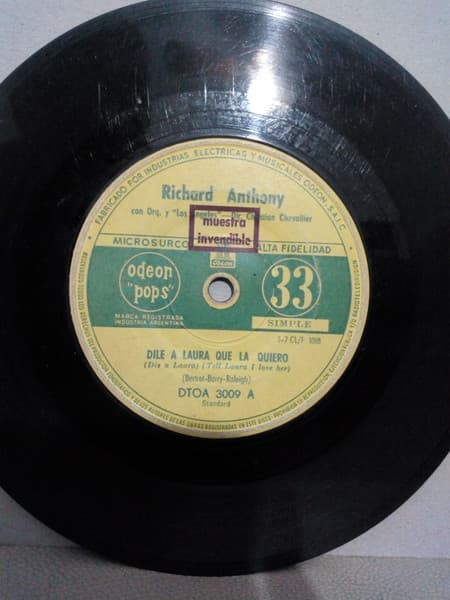 Richard Anthony — Dile A Laura Que La Quiero / Tu No Sabes