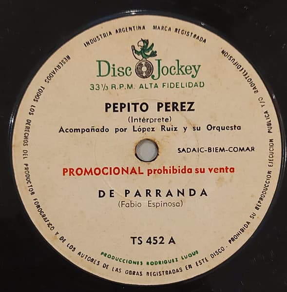 Pepito Pérez — De Parranda / Cebando Mate