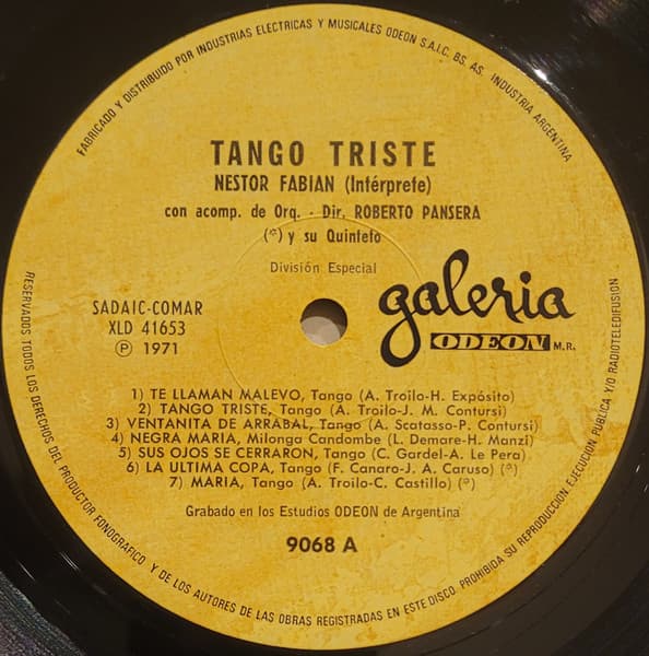 Néstor Fabián — Tango Triste