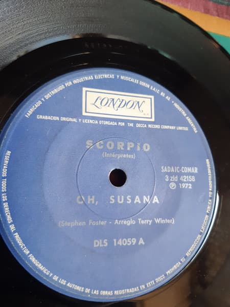 Scorpio — Oh, Susana / Fallaste Nuevamente