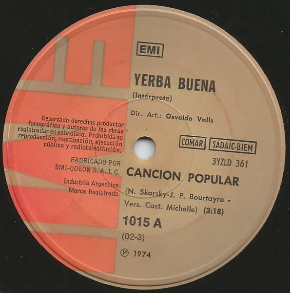 Yerba Buena — Cancion Popular